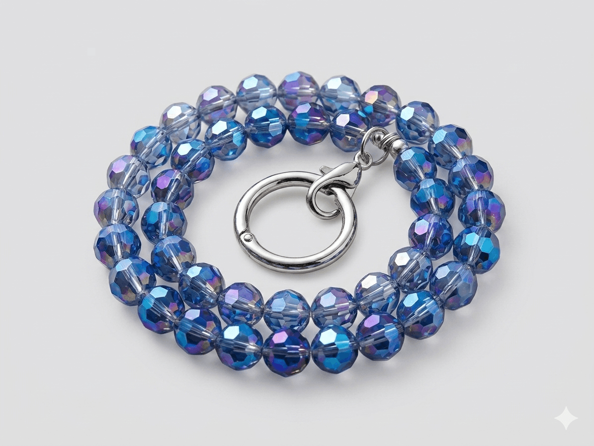 Bracelet perles irisées
